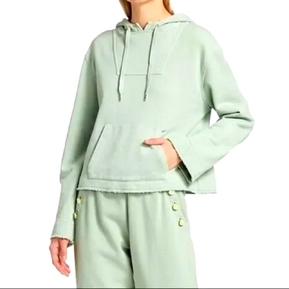 Derek Lam 10 Crosby Sweatshirt Hoodie sage green‎ nwot size S/P